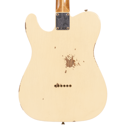 Fender Custom Shop '52 Telecaster Relic Electric Guitar, Maple Fingerboard, Aged Vintage White