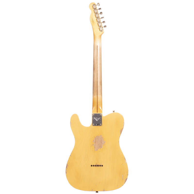 Fender Custom Shop ‘52 Telecaster Electric Guitar, Heavy Relic, Aged Nocaster Blonde