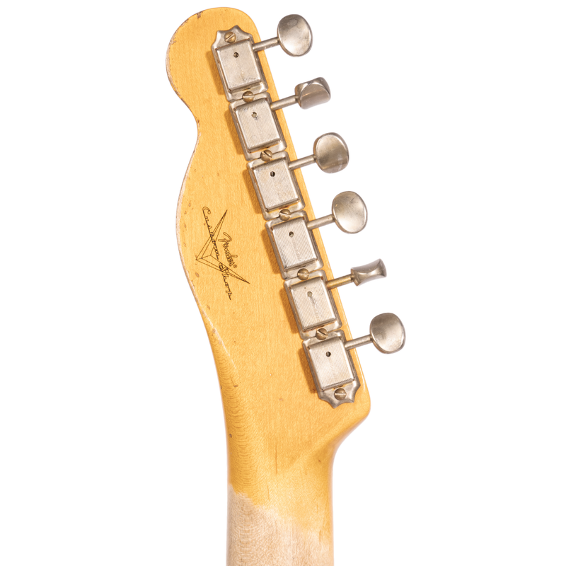 Fender Custom Shop ‘52 Telecaster Electric Guitar, Super Heavy Relic, Aged Nocaster Blonde