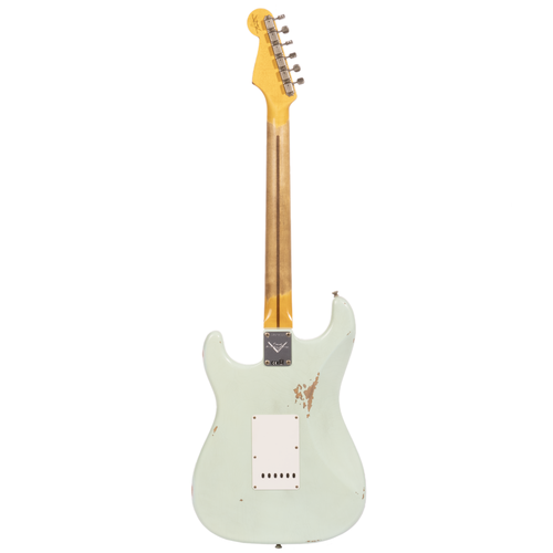 Fender Custom Shop ‘58 Stratocaster Electric Guitar Relic, Super Faded Aged Surf Green
