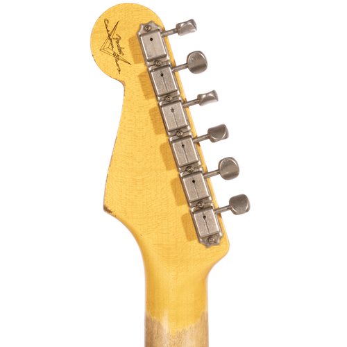 Fender Custom Shop ‘58 Stratocaster Electric Guitar Relic, Super Faded Aged Surf Green