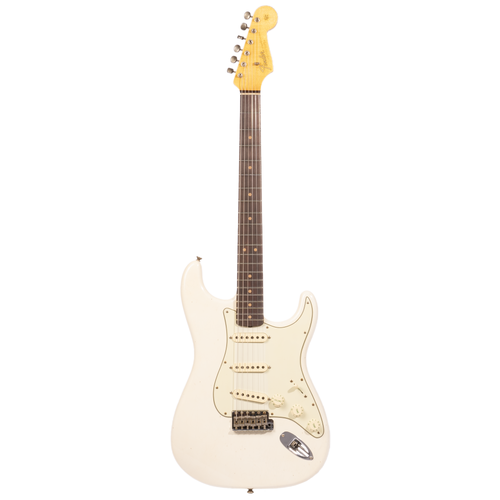 Fender Custom Shop '64 Stratocaster Journeyman Relic Electric Guitar, Aged Olympic White