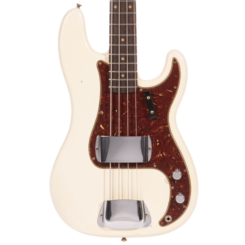 Fender Custom Shop ‘63 Precision Bass Guitar Journeyman Relic, Aged Olympic White