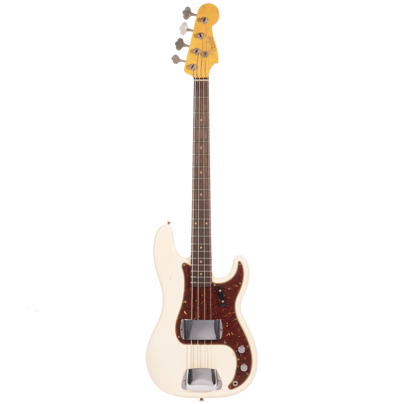 Fender Custom Shop ‘63 Precision Bass Guitar Journeyman Relic, Aged Olympic White