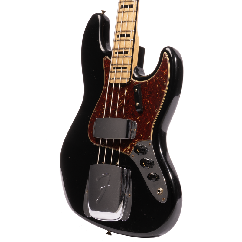 Fender Custom Shop '68 Jazz Bass Guitar, Journeyman Relic Aged Black with Handwound Vintage J Bass Pickups