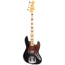 Fender Custom Shop '68 Jazz Bass Guitar, Journeyman Relic Aged Black with Handwound Vintage J Bass Pickups