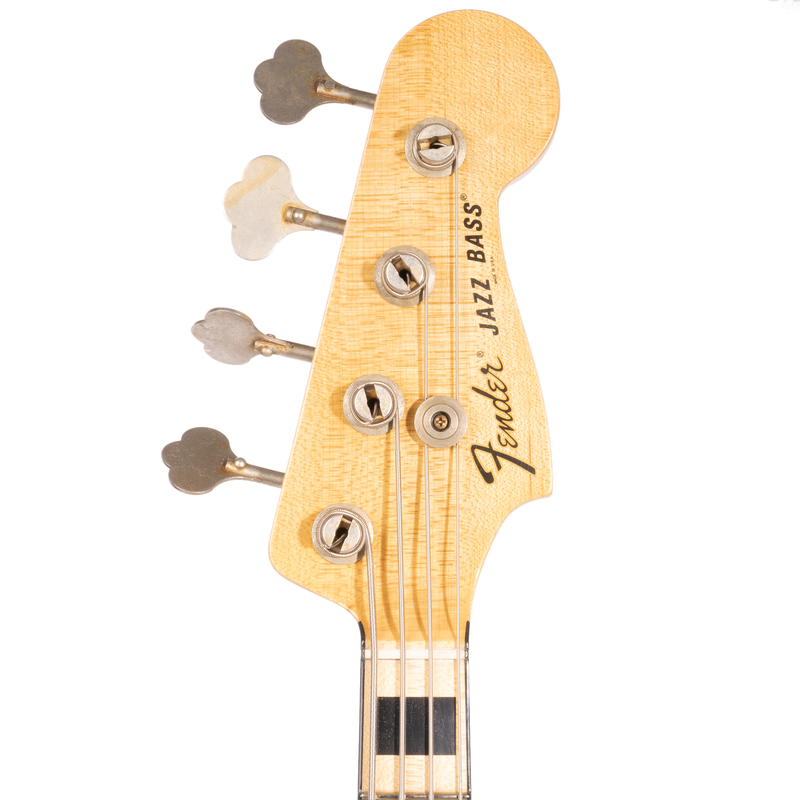 Fender Custom Shop '68 Jazz Bass Guitar, Journeyman Relic Aged Black with Handwound Vintage J Bass Pickups