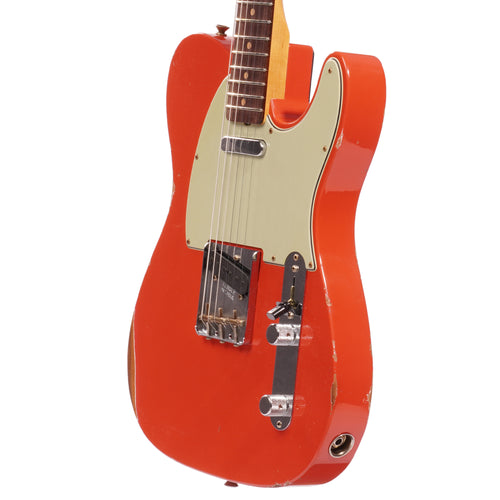Fender Custom Shop '63 Telecaster Relic Electric Guitar, Aged Fiesta Red