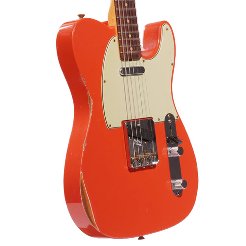 Fender Custom Shop '63 Telecaster Relic Electric Guitar, Aged Fiesta Red