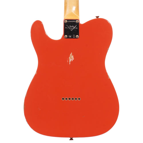 Fender Custom Shop '63 Telecaster Relic Electric Guitar, Aged Fiesta Red