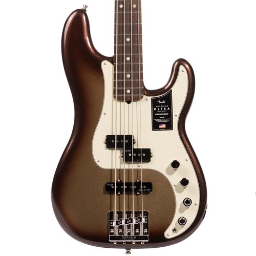 Fender American Ultra Precision Bass Guitar, Rosewood Fingerboard, Mocha Burst