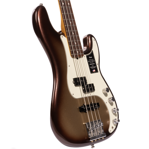 Fender American Ultra Precision Bass Guitar, Rosewood Fingerboard, Mocha Burst