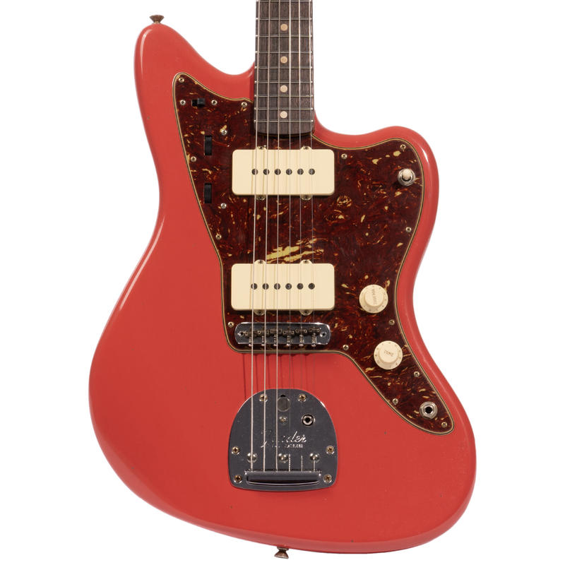 Fender Custom Shop '62 Jazzmaster Electric Guitar, Journeyman Relic, Fiesta Red