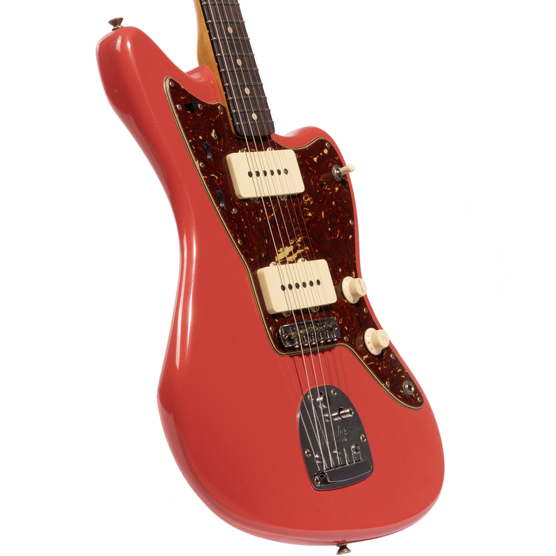 Fender Custom Shop '62 Jazzmaster Electric Guitar, Journeyman Relic, Fiesta Red