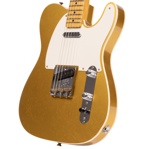 DeliciousTaylormade ブラスゴールド　テレキャスタータイプ Fender Custom Shop '50s Telecaster, Faded Aged Gold Frost