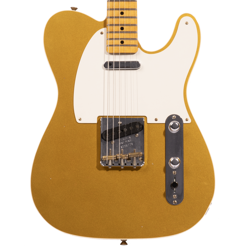 Fender Custom Shop 50s Telecaster Faded Aged Gold Frost Finish Jour