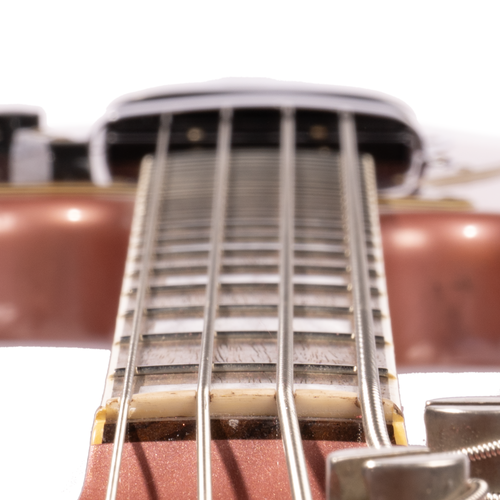 Fender Custom Shop '66 Jazz Bass Journeyman, Aged Burgundy Mist w/ Matching Painted Headcap