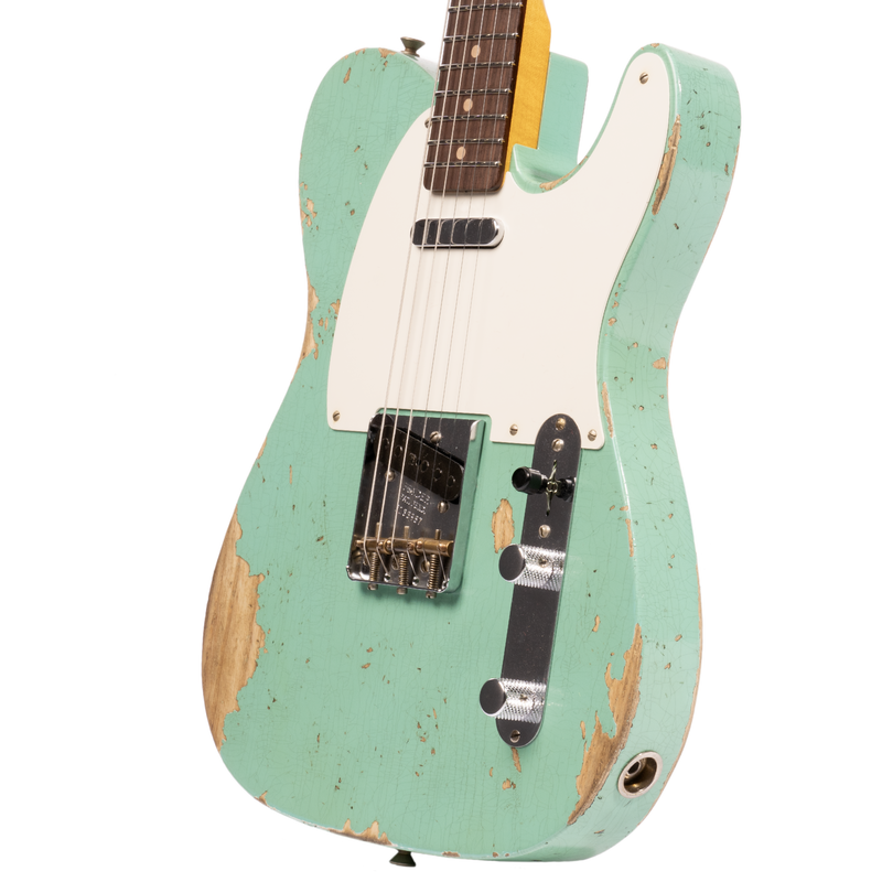 Fender Custom Shop '50s Double Esquire, Heavy Relic Super Faded Aged Sea Foam Green