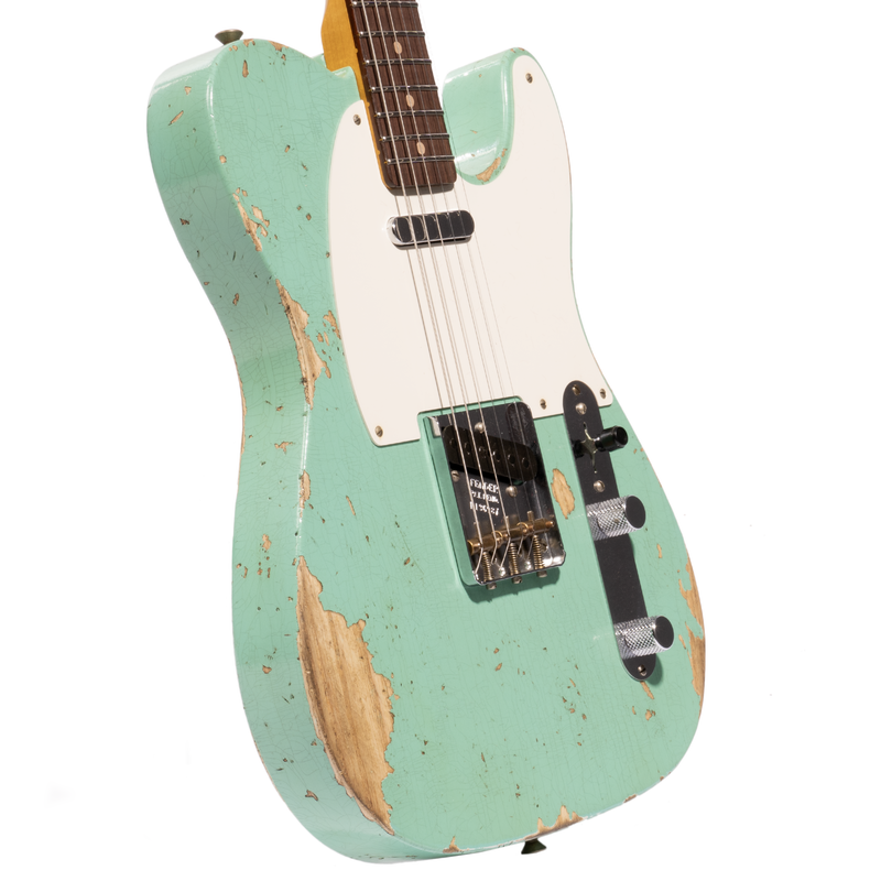 Fender Custom Shop '50s Double Esquire, Heavy Relic Super Faded Aged Sea Foam Green