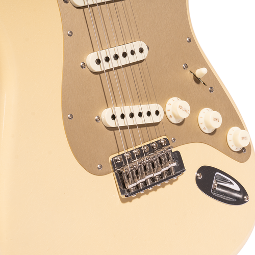 Fender Custom Shop Roasted '50s Stratocaster Deluxe Closet Classic Electric Guitar, Aged Vintage Blonde