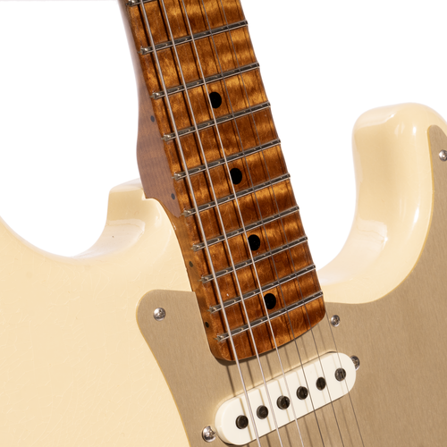 Fender Custom Shop Roasted '50s Stratocaster Deluxe Closet Classic Electric Guitar, Aged Vintage Blonde