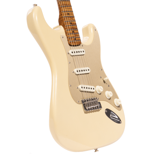 Fender Custom Shop Roasted '50s Stratocaster Deluxe Closet Classic Electric Guitar, Aged Vintage Blonde