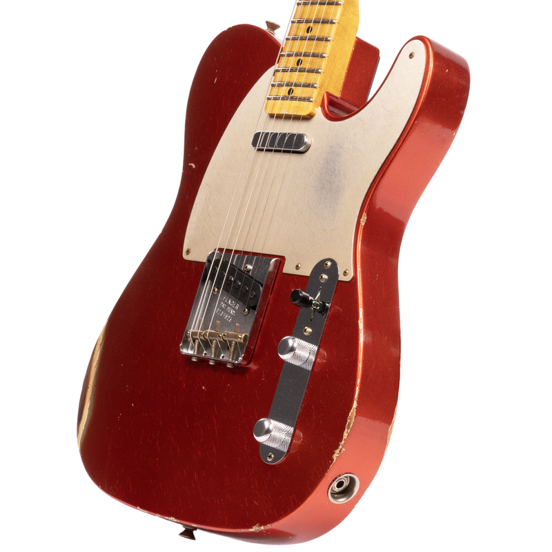 Fender Custom Shop '53 Telecaster Relic Electric Guitar, Maple Fingerboard, Aged Melon Candy