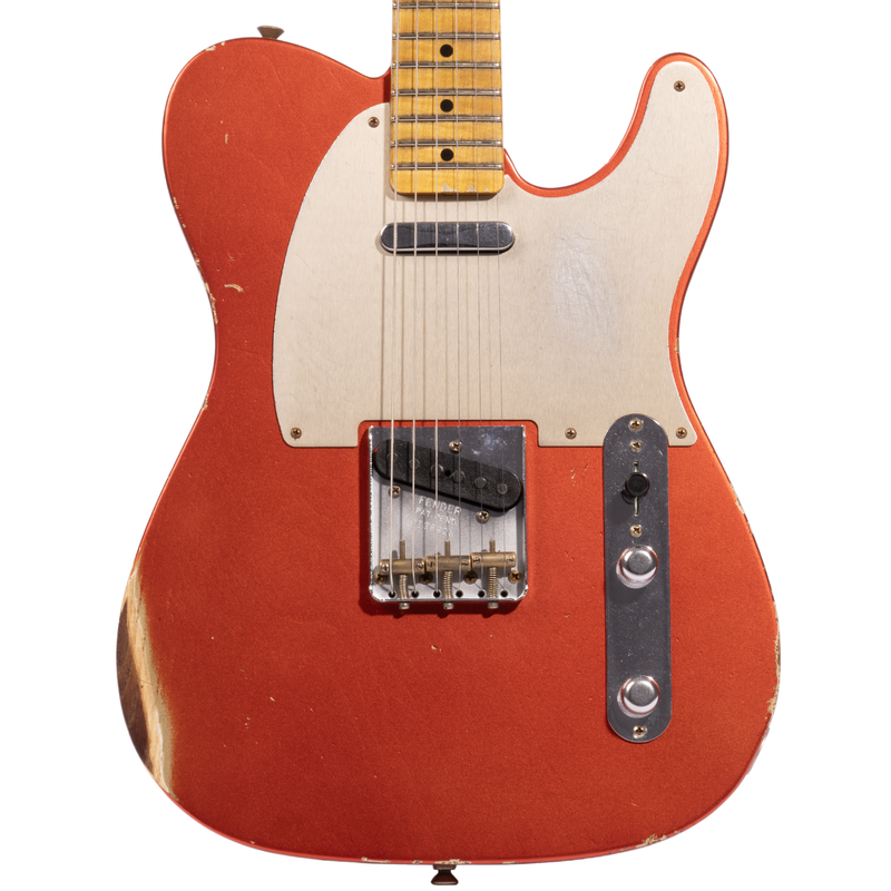 Fender Custom Shop '53 Telecaster Relic Electric Guitar, Maple Fingerboard, Aged Melon Candy