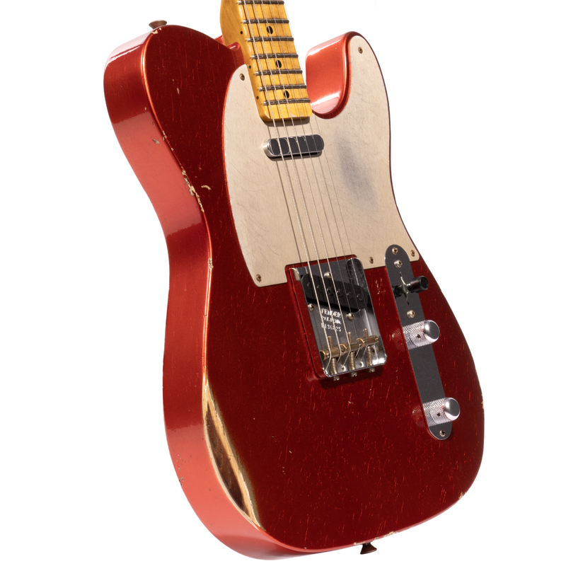 Fender Custom Shop '53 Telecaster Relic Electric Guitar, Maple Fingerboard, Aged Melon Candy