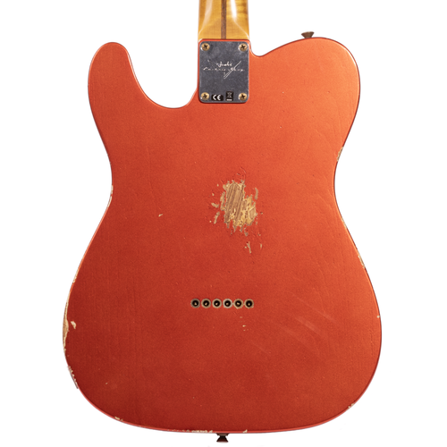 Fender Custom Shop '53 Telecaster Relic Electric Guitar, Maple Fingerboard, Aged Melon Candy