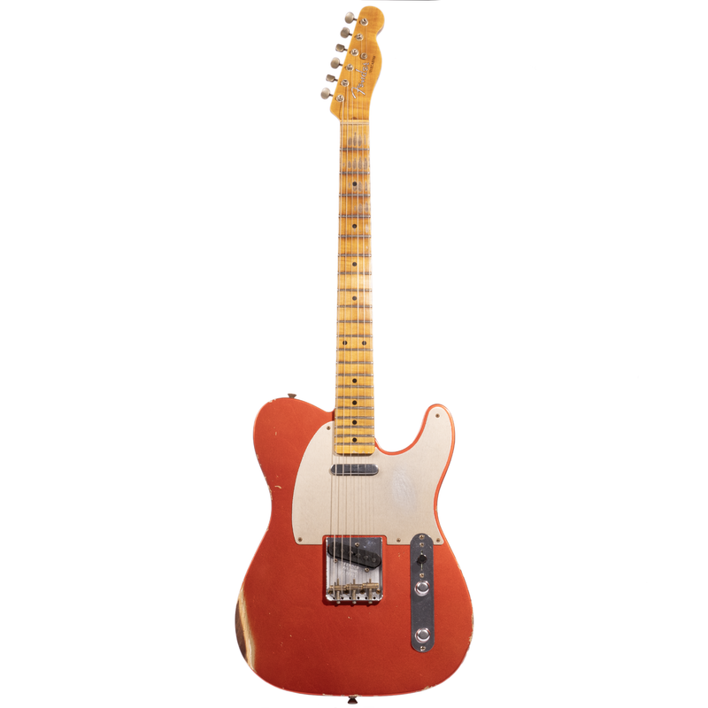 Fender Custom Shop '53 Telecaster Relic Electric Guitar, Maple Fingerboard, Aged Melon Candy