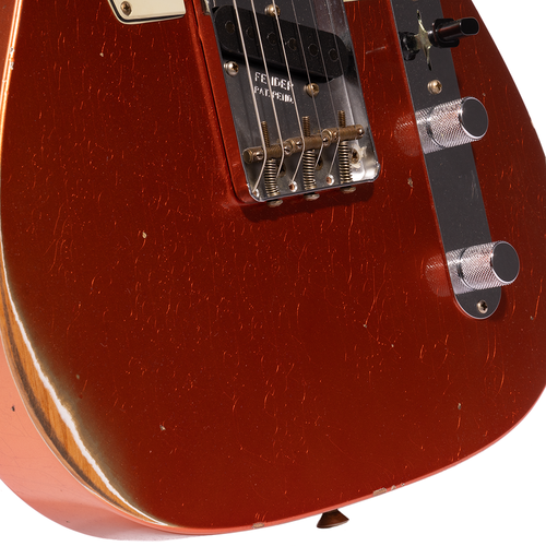 Fender Custom Shop '63 Telecaster Relic Electric Guitar, Aged Melon Candy