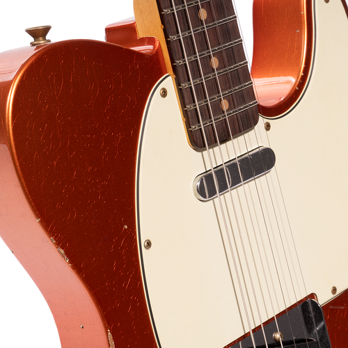 Fender Custom Shop '63 Telecaster Relic Electric Guitar, Aged Melon Candy