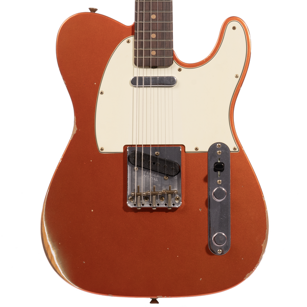 Fender Custom Shop '63 Telecaster Relic Electric Guitar, Aged Melon Ca