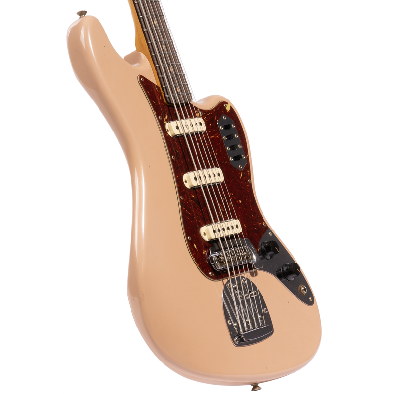 Fender Custom Shop Bass VI Journeyman Relic, Aged Dirty Shell Pink w/Painted Headcap