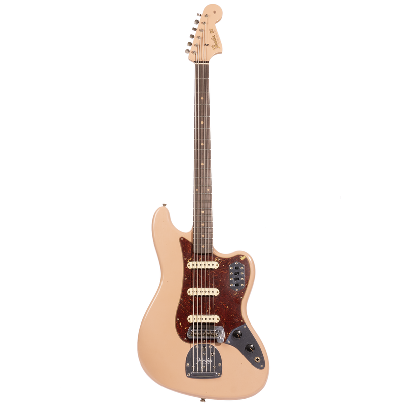 Fender Custom Shop Bass VI Journeyman Relic, Aged Dirty Shell Pink w/Painted Headcap