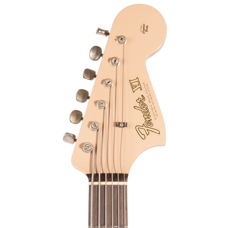 Fender Custom Shop Bass VI Journeyman Relic, Aged Dirty Shell Pink w/Painted Headcap