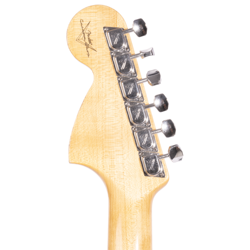 Fender Custom Shop '69 Stratocaster Relic Electric Guitar, British Racing Green Over 3-Color Sunburst