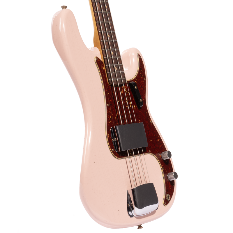 Fender Custom Shop '60 Precision Bass Journeyman Relic, Shell Pink w/ Painted Headcap