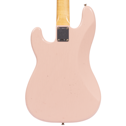 Fender Custom Shop '60 Precision Bass Journeyman Relic, Shell Pink w/ Painted Headcap