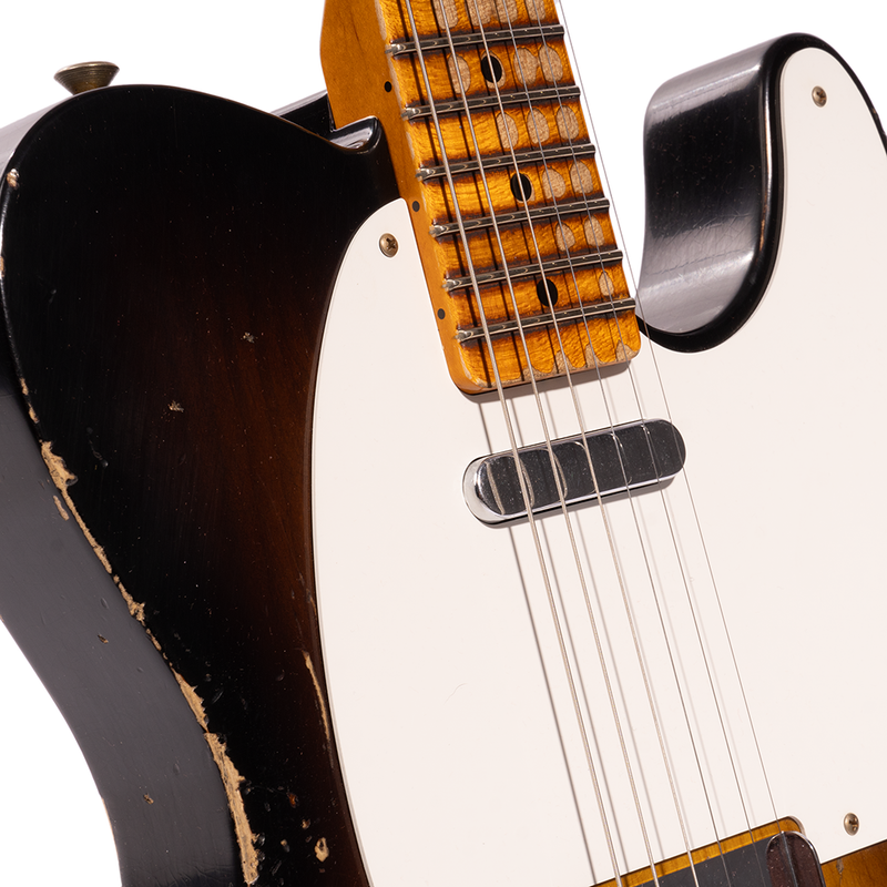 Fender Custom Shop Limited Edition '54 Telecaster Heavy Relic Electric Guitar, Wide-Fade 2-Color Sunburst