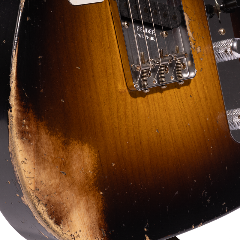 Fender Custom Shop Limited Edition '54 Telecaster Heavy Relic Electric Guitar, Wide-Fade 2-Color Sunburst