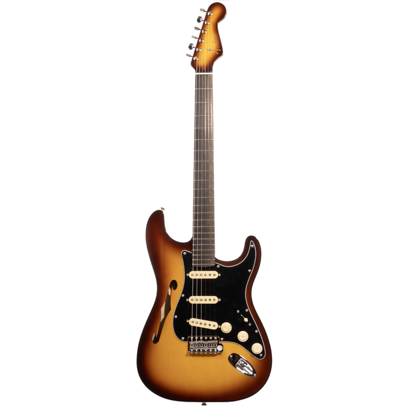 Fender Limited Edition Suona Stratocaster Thinline Electric Guitar, Ebony Fingerboard, Violin Burst
