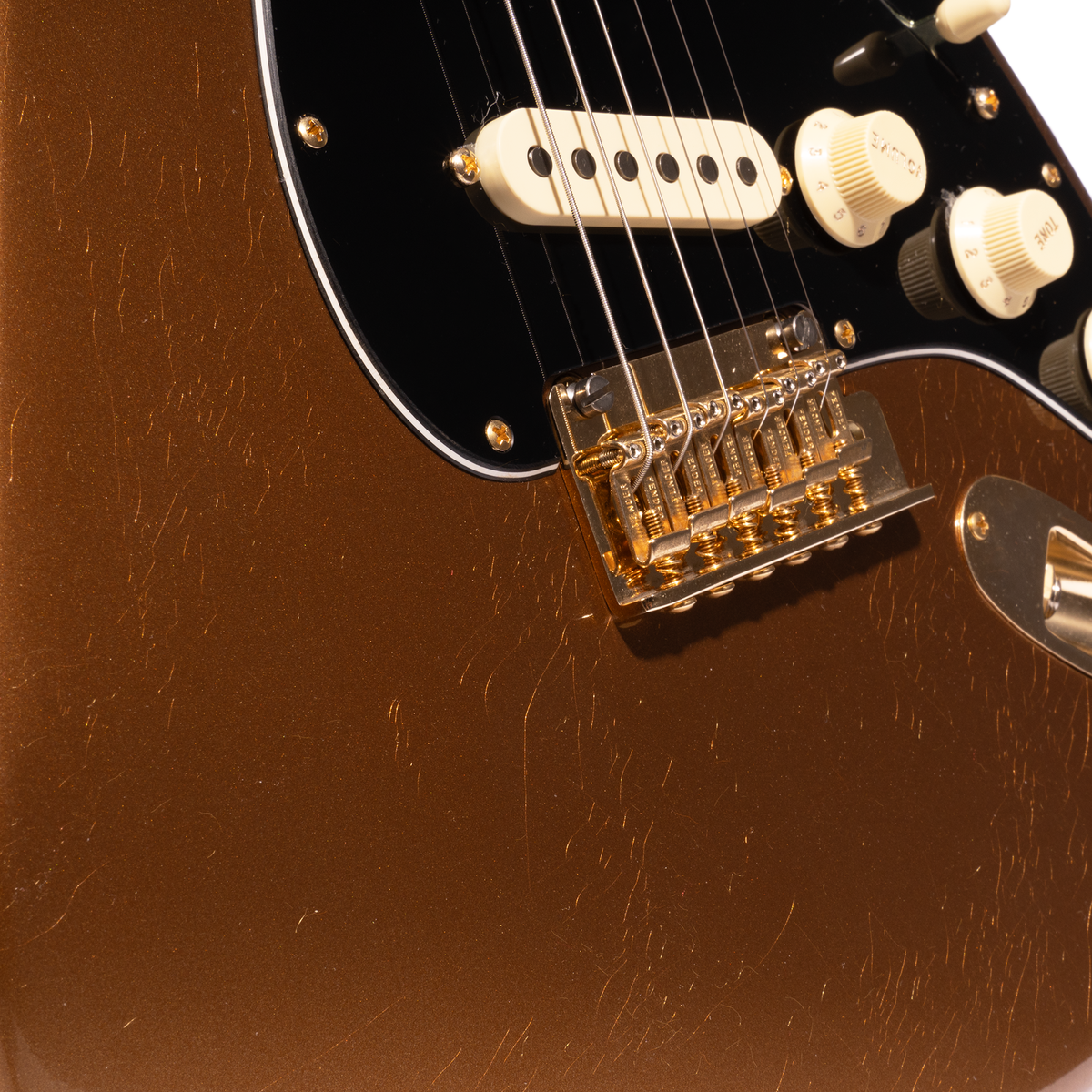 Fender Limited Edition Bruno Mars Stratocaster Electric Guitar, Mars Mocha