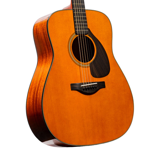 Yamaha Red Label FG5 Dreadnought Acoustic Guitar, Gloss Vintage Natural w/ HSC