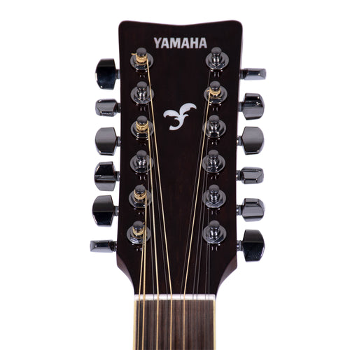 Yamaha 12-String Folk Guitar, Sitka Spruce Top, Mahogany Back/Sides, Die Cast Chrome Tuners, Natural