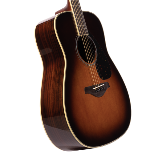 Yamaha FG830TBS Acoustic Guitar, Solid Sitka Spruce, Rosewood, Tobacco Sunburst