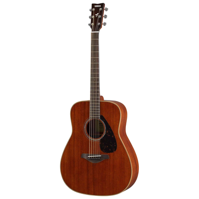 Yamaha FG850 Acoustic Guitar, Solid Mahogany Top, Natural