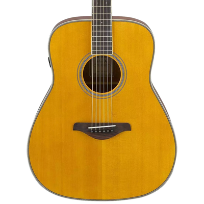Yamaha Transacoustic Dreadnought Acoustic-Electric Guitar, Vintage Tint