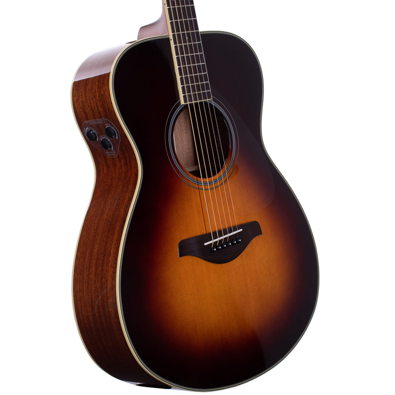 Yamaha FS Transascoustic Concert Acoustic-Electric Guitar, Sitka Spruce Top, Mahogany Back And Sides, Brown Sunburst